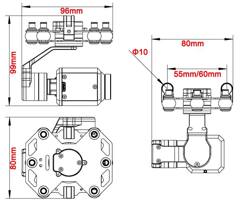 Tarot TL3T20 3-axis Gimbal 640 - Drone Aerial Photography incelemesi ve fiyatı