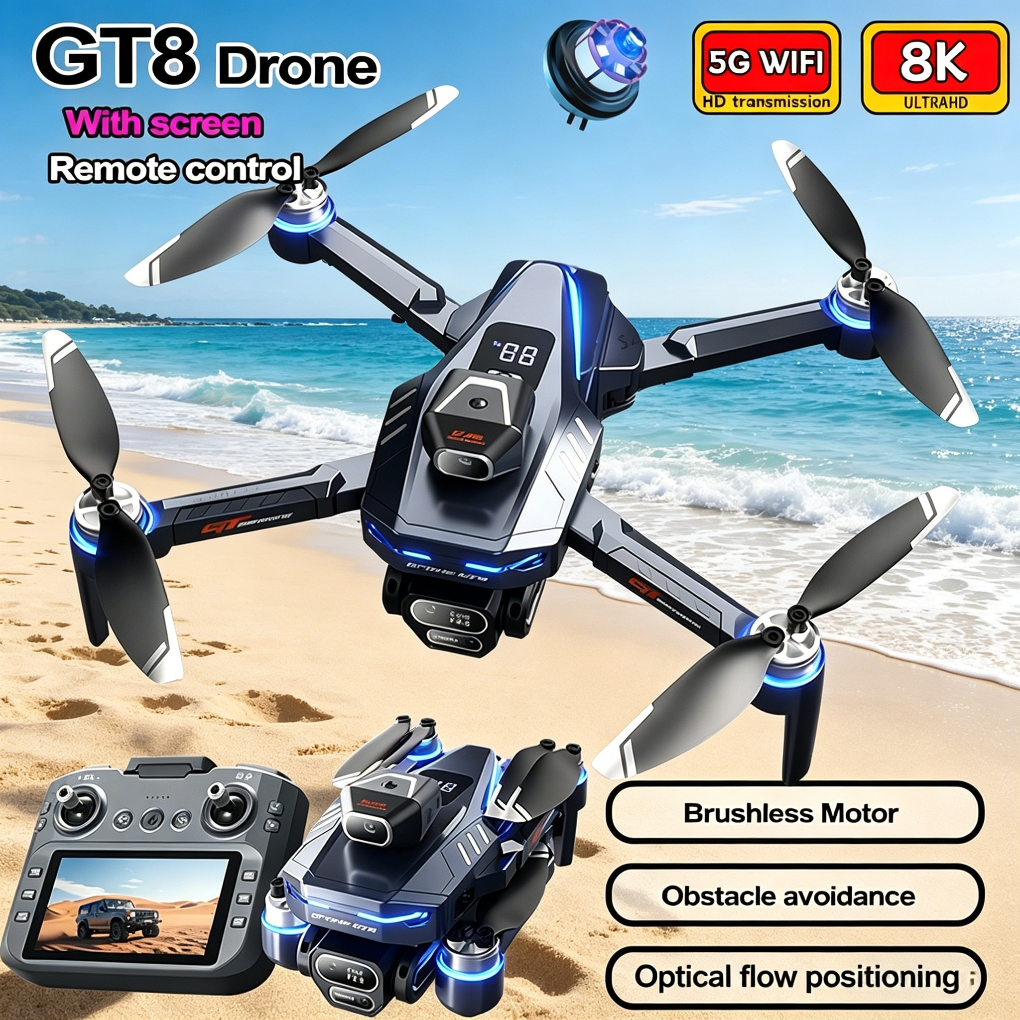 New Drone GT8 8K Professional  - Drone Surveying incelemesi ve fiyatı